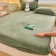 Thickened warm milk velvet bedsheet winter single bed cover mattress cover non slip bed 562