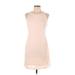 Trafaluc by Zara Casual Dress - Mini: Ivory Dresses - Women's Size Large