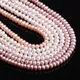 4-5mm Natural Freshwater Pearl All Round Pearl White / Pink / Purple DIY For Making Necklaces