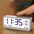 Digital Alarm Clock Table Electronics Wall Temperature Humidity Calendar Week Bedroom Child Desk