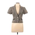 DKNY Jeans Blazer Jacket: Short Gray Jackets & Outerwear - Women's Size Large