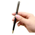 1 Pcs Business Signature Pen Office Stationery Ball-point Pen 0.7mm Blue Ink Thin Metal Ballpoint