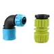 1Pc 1/2" ABS Garden Water Connector Soft Water Pipe Elbow Faucet Joint Garden Irrigation Hose Reel