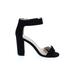 Jeffrey Campbell Heels: Black Solid Shoes - Women's Size 6 1/2 - Open Toe