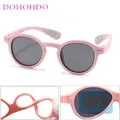 3-12 Years Kids Sunglasses Fashion Children Polarized Sun Glasses Boys Girls Glasses Silicone Safety