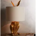 Hiding Hare Table Lamp resin animal lamp designer chrome light bedroom study restaurant decoration