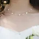 ASHIQI Natural Baroque Freshwater Pearl Necklace 925 Sterling Silver Choker Necklace for Women Girls