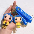 Anime Coraline & The Secret Door Figure Keychain Cartoon Doll Schoolbag Pendent Car Key Accessories