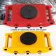 8T Heavy Duty Machine Dolly Skate Machinery 6 Roller Mover Cargo Trolley Cart 360° Rotation
