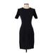 Elie Tahari Casual Dress - Sheath: Black Solid Dresses - Women's Size Small