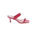 Saks Fifth Avenue Sandals: Pink Solid Shoes - Women's Size 10 - Open Toe