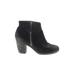 BP. Ankle Boots: Black Solid Shoes - Women's Size 6 - Round Toe