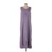 Sweet Jessie Cocktail Dress - A-Line Scoop Neck Sleeveless: Purple Print Dresses - Women's Size Small