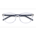 Unisex s oval Clear Gray Plastic Prescription eyeglasses - Eyebuydirect s ARNETTE Varney