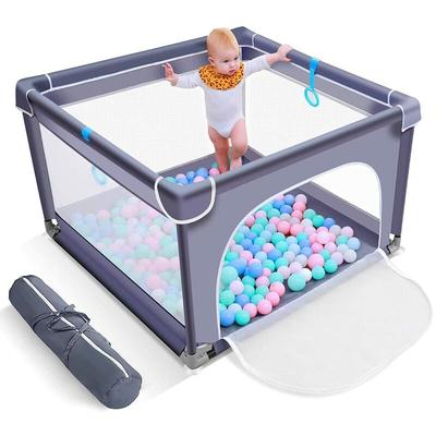 Drillpro - Laufstall Spielzaun Baby-Laufstall Spielplatz mit atmungsaktivem 300D-Netz für drinnen