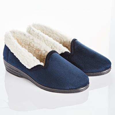 Hausschuh Slipper Carla blau