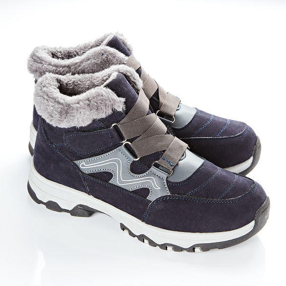 Winterschuh Thea blau-grau