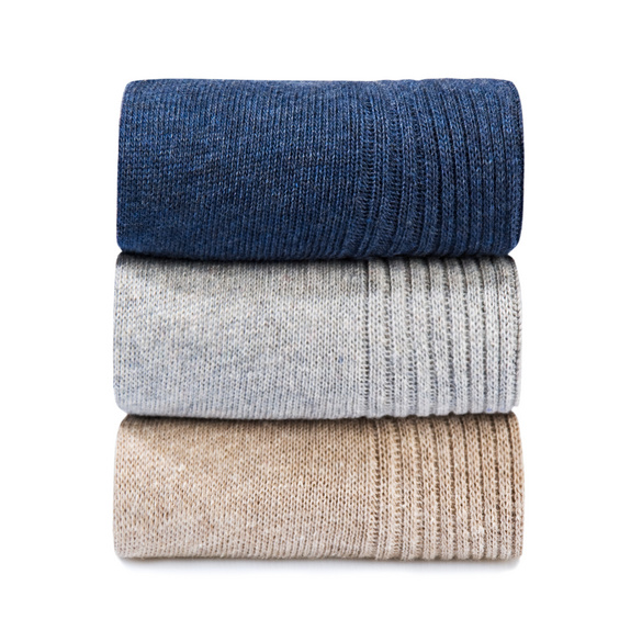 Diabetiker-Socken marine/hellgrau/beige, 3 Paar Image