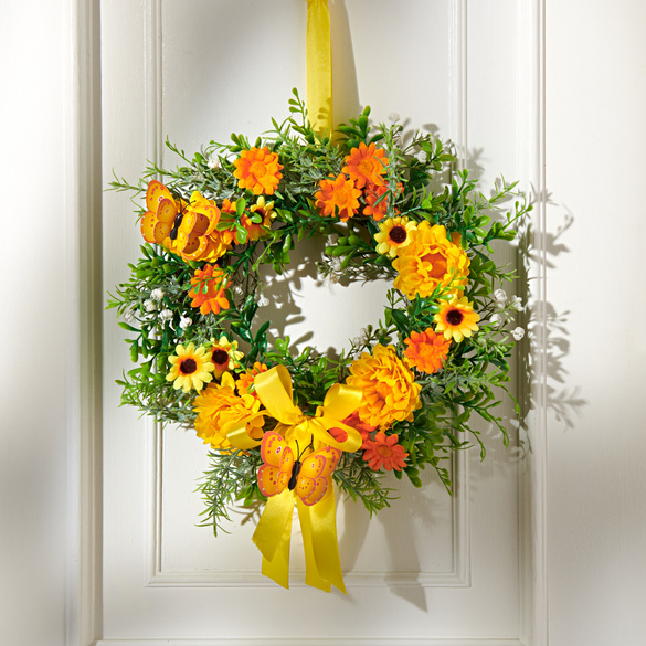 Blütenkranz mit Schmetterlingen Eldo Image