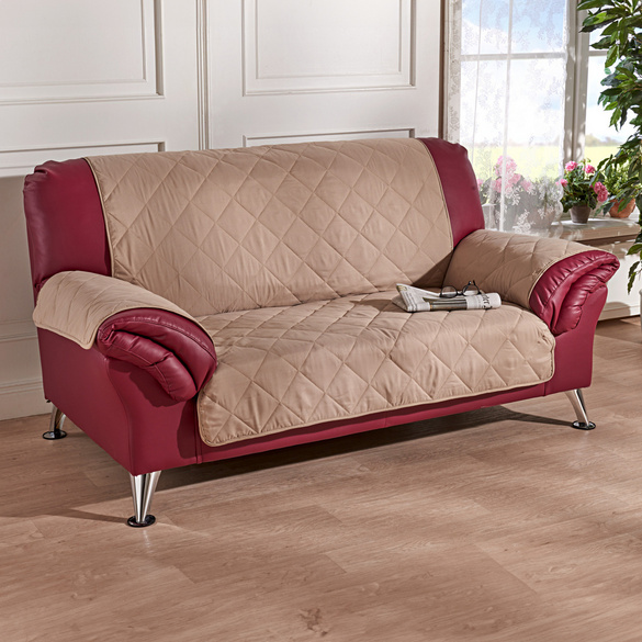 Sofaüberwurf 3-Sitzer beige