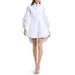 Tate Balloon Long Sleeve Cotton Shirtdress