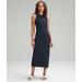 All Aligned Ribbed Midi Dress - Color Blue - Size 4