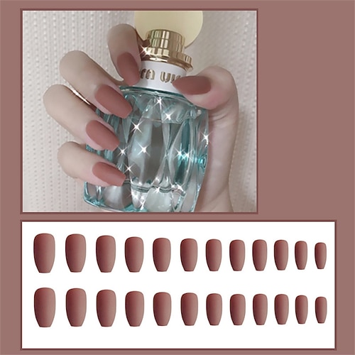 sinnlich schrubben ballettnagel matte sargnagel tragen nagel nagelstück trapezförmiger gefälschter nagel fertiges produkt Image