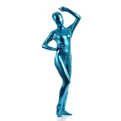 Glänzende Zentai-Anzüge Cosplay Kostüm Bodysuit Karnevalskostüm Ganzkörperanzug Herren Damen Sexy Kostüm Einfarbig Elasthan Latex Kostüm für Halloween