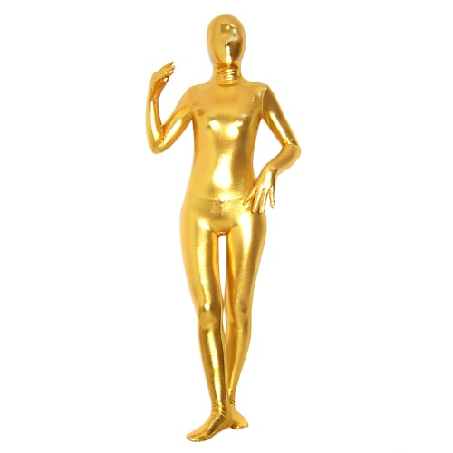 Glänzende Zentai-Anzüge Cosplay Kostüm Bodysuit Karnevalskostüm Ganzkörperanzug Herren Damen Sexy Kostüm Einfarbig Elasthan Latex Kostüm für Halloween Image