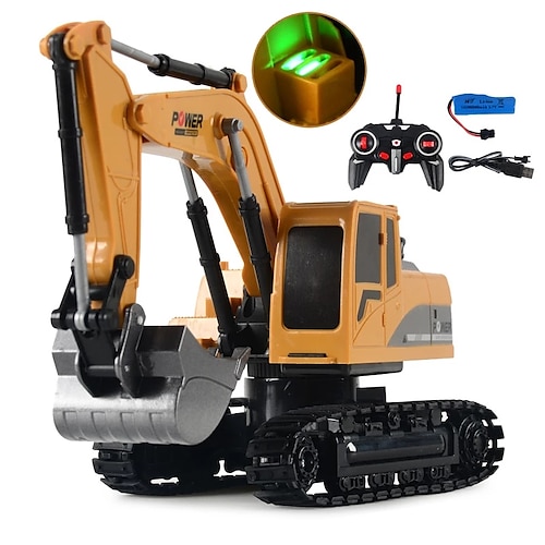 1/24 RC LKW Spielzeug Legierung RC Bagger Metall 2,4g Fernbedienung Bulldozer Modell Technik Auto Spielzeug für Jungen Kinder Festival Geschenk