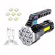 led taschenlampen high power cob seitenlicht leichte außenbeleuchtung abs material taschenlampe 7led wiederaufladbare arbeitslampe