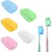 Pack of 5 Toothbrush Cases Toothbrush Case Portable Toothbrush Head Protective Cover for Travel Toothbrush Cover Caps Toothbrush Case for Travel Home Camping and School Colourful Modern