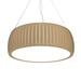 Accord Lighting Barril 1 - Light Unique Drum LED Chandelier Wood in Brown/Gray/White | 7.48 H x 19.69 W x 19.69 D in | Wayfair 1110LED.34