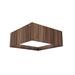 Accord Lighting Meio 1-Light LED Flush Mount, Wood in Brown | 4.72 H x 19.69 W x 19.69 D in | Wayfair 493LED.18