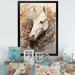 Design Art Minimalism Unicorns I - Unicorns Canvas Art Print Metal | 40 H x 30 W x 1.5 D in | Wayfair FDP121781-30-40-BK