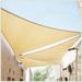 WENZHOU CTAPRT12 Custom Size Order to Make 4 x 4 x 4 Beige Triangle Sun Shade Sail Canopy Mesh Fabric UV Block - PP Heavy Duty - 190 GSM - 3 Years Warranty