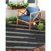 Unique Loom Miranda Outdoor Modern Rug 7 10 x 7 10 Round Black and White