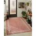Unique Loom Soft Border Outdoor Border Rug 7 10 x 10 0 Rectangle Rust Red