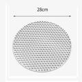 Stainless Steel Round Grill Net BBQ Mat Carbon Furnace Steam Nets Barbecue Rack 28CM