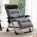 NLIBOOMLife Comfy Chair Recliner Chair for Bedroom and Living Room Folding Reclining Patio Chairs Lounge Chair with Removable Cushion for Indoor Outdoor