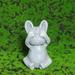 YOLOKE Meditating Dog Resin Sculpture - French Zen Garden Decor Statue for Home and Garden