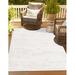 Unique Loom Cartago Outdoor Modern Rug 3 3 x 5 2 Rectangle Gray