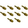 Hose ID To 3/8 45Â° Male Flare Straight Brass Fitting Fuel / AIR / Water / Oil / Gas / (Qty 10)