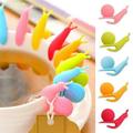 Deagia Kitchen Organizers Clearance 5Pcs Cute Snail Silicone Teas Bags Hanging Cups Clip Tea Tools Populars Blenders