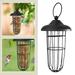 Beppter Bird Feeders 1Pc Bird Feeder Wild Bird Feederhangings Fat Holder Feeder Automatic Hangings Fat Containers Bird Food Holder Bird Feeding Station Outdoor Garden Decor Convenient