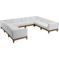 Meridian Furniture Rio Off White Water Resisting Fabric Modular Sectional