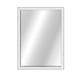 Living-Designs Edge Modern & Contemporary Beveled Accent Mirror, Solid Wood in Gray/White | 32.25 H x 26.25 W x 2.375 D in | Wayfair