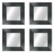 Living-Designs Moulding 4 Piece Modern & Contemporary Beveled Mirror Set Resin in Black | 22 H x 22 W x 0.75 D in | Wayfair MIRN2530-16_16x4