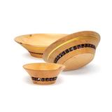 Natalis - Emozioni d'Arte Manara 3 Piece Serving Bowl Set Wood in Brown | 4 H x 15.1575 D in | Wayfair 77004LA