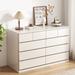 Hokku Designs 10 - Drawer Dresser Wood in Brown | 33.46 H x 55.12 W x 15.75 D in | Wayfair 9ECBCF73E4ED4957919BAC0794A8FED4